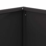 vidaXL Braise Noir 60 x 60 x 40 cm Acier laminé à froid