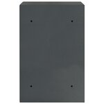 vidaXL Coffre-fort numérique électronique avec étagère Gris foncé 40x35x60 cm Acier
