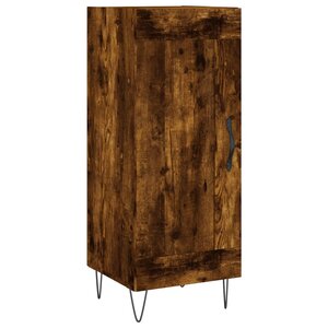 vidaXL Buffet Chêne fumé 34 5x34x90 cm Bois d'ingénierie