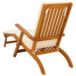 vidaXL Chaise longue inclinable et pliable 55 x 146 x 91 cm