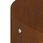 vidaXL Jardinière en acier corten Acier corten Acier corten Moyen