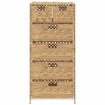 vidaXL Unité de rangement avec 6 paniers 47x37x100 cm Jacinthe d'eau