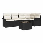 vidaXL Ensemble de canapé de jardin 6 Pièces 242.5 x 132.5 x 85 cm