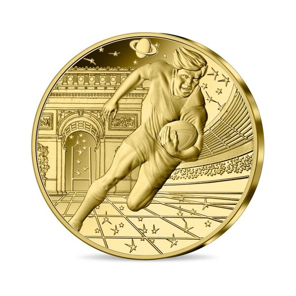 Coupe du Monde de Rugby France 2023 - Monnaie de 50€ Or 1/4oz