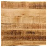 vidaXL Dessus de table bord vivant 40x40x2 5 cm bois de manguier brut