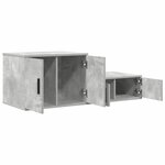 Armoire de rangement vidaXL Gris béton 127x41x40 cm Bois d'ingénierie