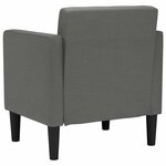 vidaXL Canapé-chaise accoudoirs gris foncé 53 cm tissu