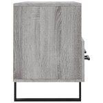 vidaXL Meuble TV sonoma gris 102x36x50 cm bois d'ingénierie