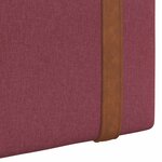 vidaXL Tête de lit suspendue Avec lumière LED Bordeaux PU antique