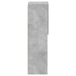vidaXL Meubles TV avec lumières LED 2 Pièces gris béton 30 5x30x102 cm