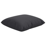 vidaXL Coussins de canapé lot de 4 noir 50x50 cm tissu