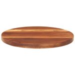 vidaXL Dessus de table bois massif d'acacia rond 25-27 mm 40 cm