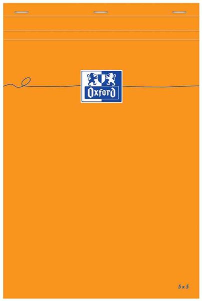 Bloc-notes Orange A4+ 210 x 315 mm 80 Feuilles 80g Unie OXFORD