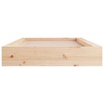 vidaXL Cadre de lit 140x190 cm Bois massif