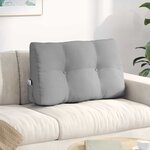 vidaXL Coussin de Dos Gris nuage 80 x 24 x 50 cm tissu