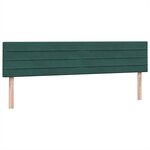 vidaXL Sommier à lattes de lit et matelas vert foncé 180x220cm velours