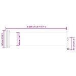 vidaXL Auvent latéral rétractable de patio 60x300 cm Bleu