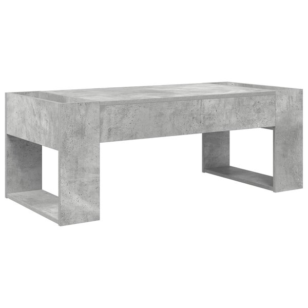vidaXL Table basse Gris béton 110 x 50 x 41 cm Bois d'ingénierie