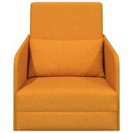 vidaXL Canapé-Lit Jaune foncé 65 x 80 x 83 cm tissu
