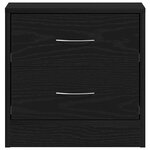 vidaXL Tables de chevet 2Pièces chêne noir 40x30x40cm bois d'ingénierie