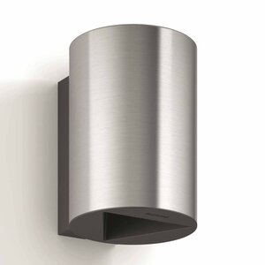 Philips mygarden applique murale led buxus 2x4 5w acier inox 1735747p0