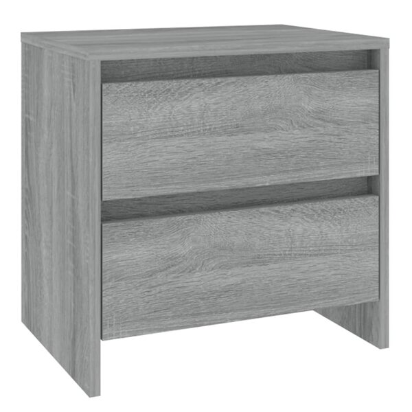 vidaXL Table de chevet sonoma gris 45x34 5x44 5 cm bois d’ingénierie