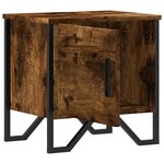 vidaXL Tables de chevet 2 Pièces chêne fumé 40x30x40 cm bois d'ingénierie