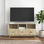 vidaXL Meuble TV Chêne Sonoma 102 x 34 5 x 50 cm Bois d'ingénierie
