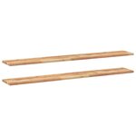 vidaXL Étagères flottantes 2 Pièces 160x20x2 cm acacia massif à l'huile