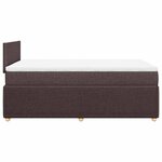 vidaXL Sommier à lattes de lit avec matelas Marron foncé 120x200 cm