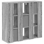vidaXL Buffet avec tiroir Gris Sonoma 73 5 x 24 x 69 5 cm
