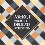 Carte merci pour cette délicate attention - draeger paris