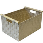 Panière déco en polypropylène tressé 40 cm