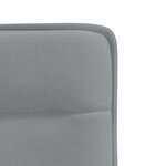 vidaXL Chaises à manger lot de 4 gris clair tissu