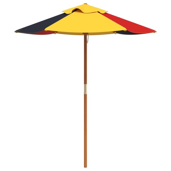 vidaXL Parasol de jardin pour enfants avec poteau en bois Ø120x140 cm