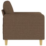 vidaXL Fauteuil Marron 60 cm Tissu