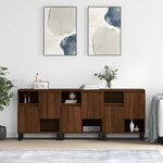 vidaXL Buffets 3 Pièces Chêne marron Bois d'ingénierie