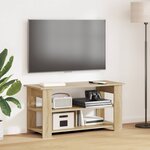 vidaXL Support de télévision Chêne Sonoma 100 x 40 x 50 cm