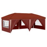 vidaXL Tente de fête pop-up 575 x 288 x 245 cm Terre cuite