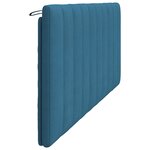 vidaXL Coussin de tête de lit bleu 200 cm velours