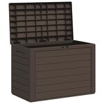 vidaXL Boîte de rangement de jardin Marron 78x44x55 cm