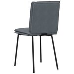 vidaXL Chaises à manger lot de 2 Gris foncé Velours