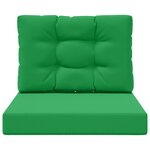 vidaXL Coussin de canapé d'extérieur Polyester Vert 60 x 60 cm