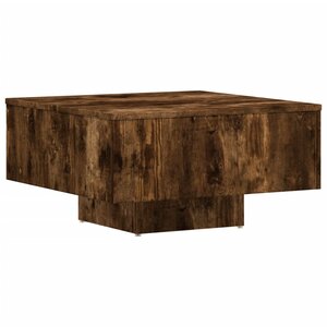vidaXL Table basse Chêne fumé 60x60x31 5 cm Bois d'ingénierie