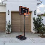 Panier de basketball sur pied  mobile et hauteur réglable de 2m30 à 3m05