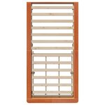 vidaXL Cadre de lit avec stockage Marron cire 100 x 200 cm bois