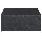 vidaXL Housse de banc de jardin Noir 165 x 70 x 65 / 94 cm Tissu 600D