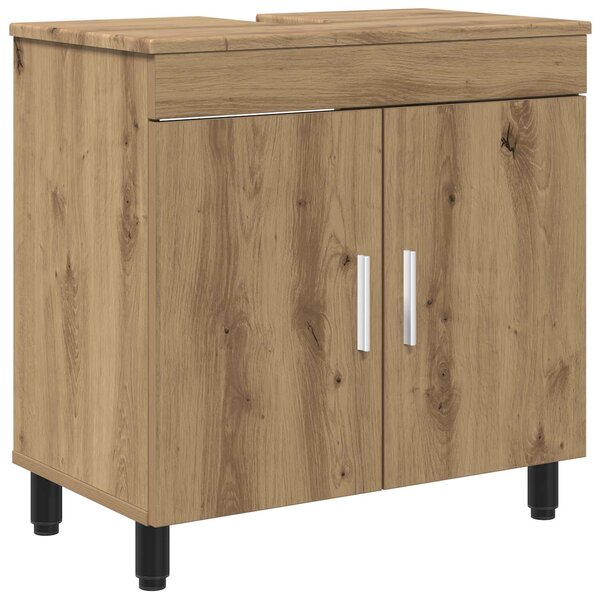 vidaXL Unité de vanité de salle de bain Chêne artisanal