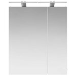 vidaXL Armoire Miroir de Salle de Bain Blanc 60 x 14 5 x 70 cm