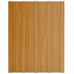 vidaXL Panneaux de toiture 12 Pièces Acier galvanisé Bois clair 60x45 cm